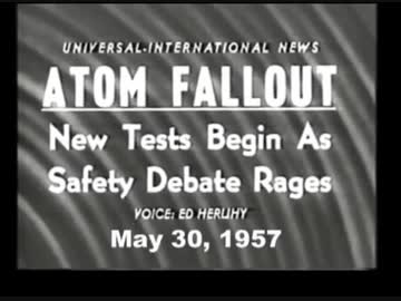 1957年の核実験シリーズ開始のニュース動画