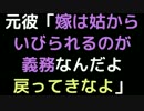 元彼「嫁は姑からいびられるのが義務なんだよ。戻ってきなよ」【2ch】