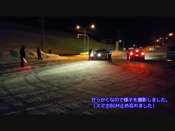 真っ暗な道の駅で検問！