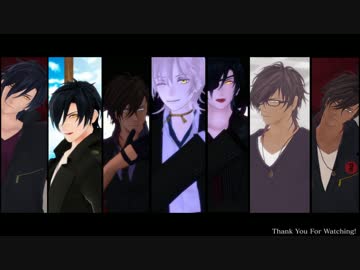 【MMD刀剣乱舞】たくさん踊る伊達組【色々お着替え】