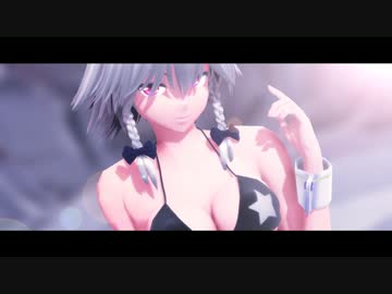 【東方MMD】　水着な咲夜さんで　PiNK CAT　【十六夜咲夜】