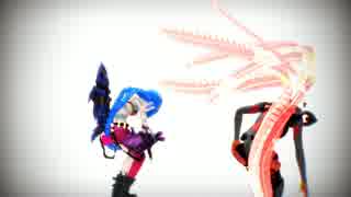 【MMD】 Jinx＆DJ SonaでGLIDE 【LOL】