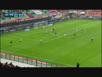 涙の歴史的ゴール】完全版動画 ミラン×ジェノア【スーパースター本田