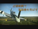 占領戦闘で英国機を飛ばす