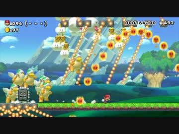 【スーパーマリオメーカー】パス禁止で100人マリオ#2(1/2)【ふつう】