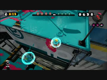 【スプラトゥーン】究極秘奥義キン○マ落としでピンチから大逆転する