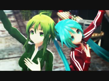 【MMD】体操服なミク＆グミのダンス練習風景を…… full HD 60fps ver.