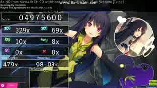 osu! AKINO from bless4 & CHiCO with HoneyWorks - MIIRO vs. Ai no Scenario [Tatoe]