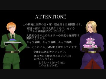 【ＡＰヘタリア】枢連が汝は人狼なりや？１２人村～最終日～