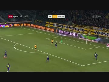 久保裕也1G：ヤング・ボーイズvsFCトゥーン（2016.02.20）