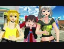 [MMD] SUPER BASS - 霊夢, 魔理沙, 咲夜 (東方プロジェクト) 【Touhou】