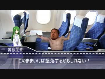 飛行機の墜落を阻止する先輩.ANA - ニコニコ動画