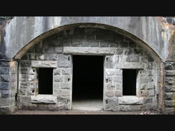 廃墟と遺構マルチコプターで要塞巡り【癒し空撮】