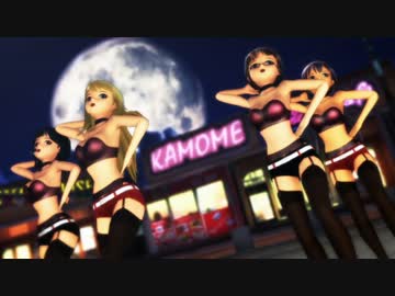 【MMD】4人（律子・美希・響・小鳥）でPiNK CAT