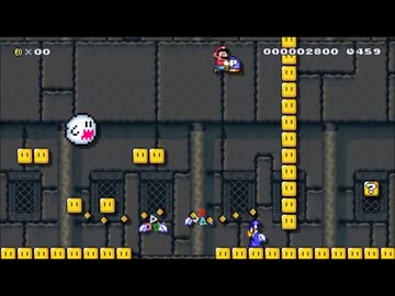 【スーパーマリオメーカー】辛そうで辛くない　少し辛いコース１5　ＥＸ
