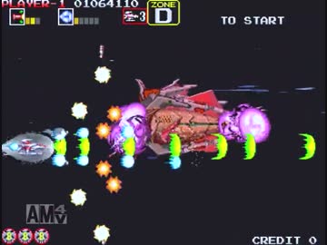 【VGA録画】ダライアス外伝 A-B-D-G-K-P-Z' 1コインクリア【1/2】