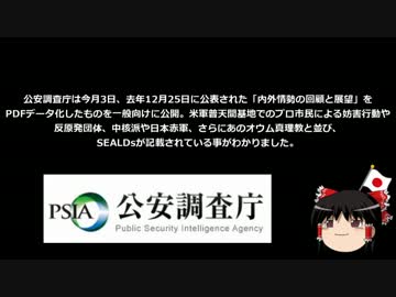 ついに公安監視対象か？SEALDsが公安調査庁のHPに記載される。
