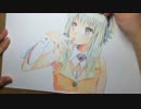 100均の色鉛筆でGUMIを塗ってみた