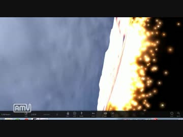 地球に直径４００ｋｍの隕石を７２０００ｋｍ/ｈの速度で衝突させてみた