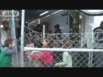 [ギリシャ・マケドニア国境]  難民ら1万人超足止め 3.8