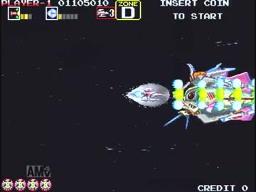 【VGA録画】ダライアス外伝 A-B-D-G-K-Q-W 1コインクリア【1/2】