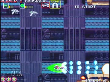 【VGA録画】ダライアス外伝 A-B-D-G-K-P-V 1コインクリア【1/2】