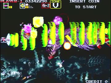 【VGA録画】ダライアス外伝 A-B-D-G-K-P-V 1コインクリア【2/2】