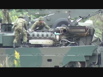 90式戦車のパワーパック（エンジン・動力伝達装置）を前線で交換