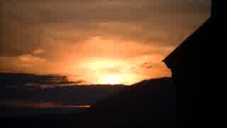 ペンシルベニア州の春の訪れと夕焼け