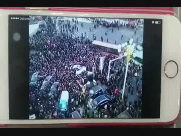[シナ中国黒竜江省] 賃金未払いは全くない発言に、地元炭鉱で抗議 3.12