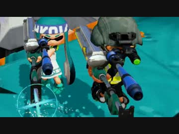 【実況】スプラトゥーン でたわむれる part70 直線リッター VS リッター9K