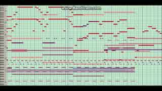 【MIDI】ⅡDX13 DistorteD Zenius-I- vanisher（サビ以降）【耳コピ】