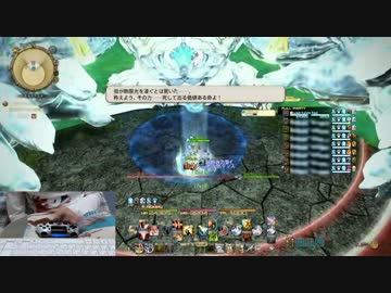 【リアル片手縛り】FF14　-極セフィロト戦-戦士視点【プレイ動画】