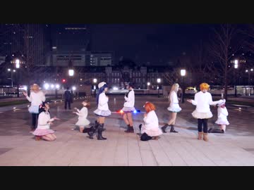 【ボカライブ！】『Snow halation』聖地で踊ってみた【ＰＶ風】