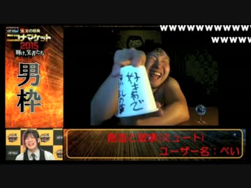 ニコナマケット2015　男性部門優勝　ぺい【想像と破壊】