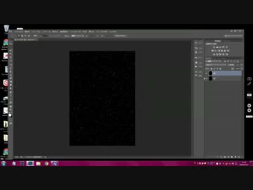 ノイズを使い星空を作ってみた。　素材としても使えます。　必見！