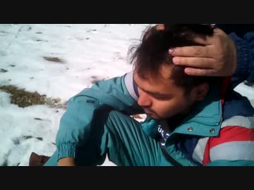 雪山でインド式マッサージ