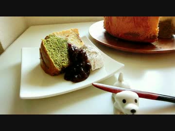 桜シフォンケーキを作る～Chiffon cake～