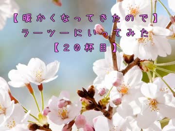 【暖かくなってきたので】ラーツーにいってみた【２０杯目】