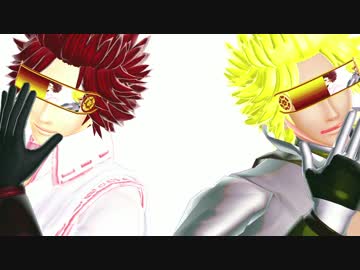 【MMD】金銀紅白アニキでBURNING【戦国BASARA】