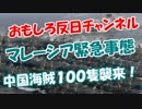 【マレーシア緊急事態】 中国海賊１００隻襲来！