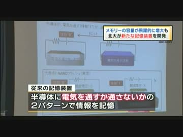 北大が新しい記憶装置を開発