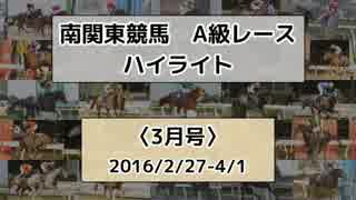 南関東競馬A級レースハイライト【2016年3月号】