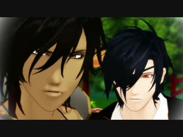 【MMD刀剣乱舞】CMパロ ​本丸「ギガ鶴丸物語①（大倶利伽羅 鶴拾う）」篇