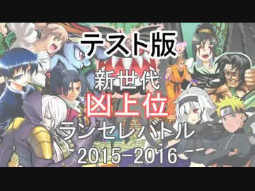 【テスト版】新世代台パン入門ランセレバトル2015-16【キャラ募集】