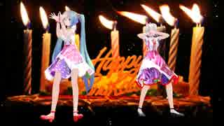 【MMD】　Birthday　【レネ Katy Perry Cover】