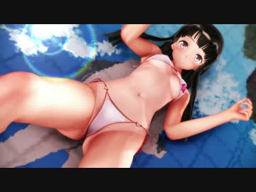 【東方MMD】日焼け跡が眩しい姫様とバカンスしてるよ【輝夜】