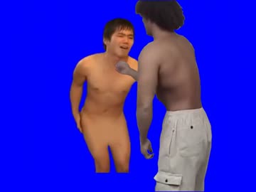 胸ぐらを掴む肉体派おじゃる丸BB