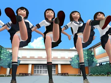 [MMD艦これ] ローアングル [美脚戦隊スレンダー] (紳士向け)