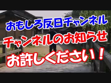 【チャンネルのお知らせ】 お許しください！